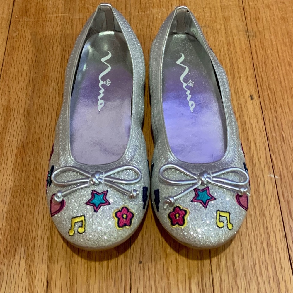 Girls Nina emoji flats